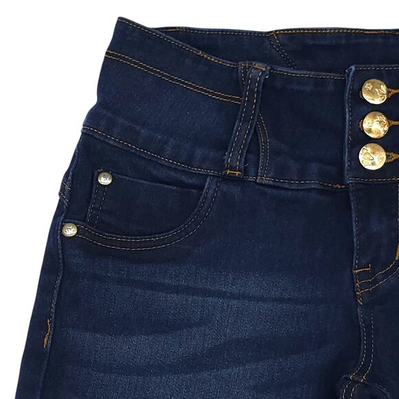 BELLA Jeans Womens 3 Blue Skinny Ankle Jeggings Low Rise Medium Wash Denim - Picture 3 of 12